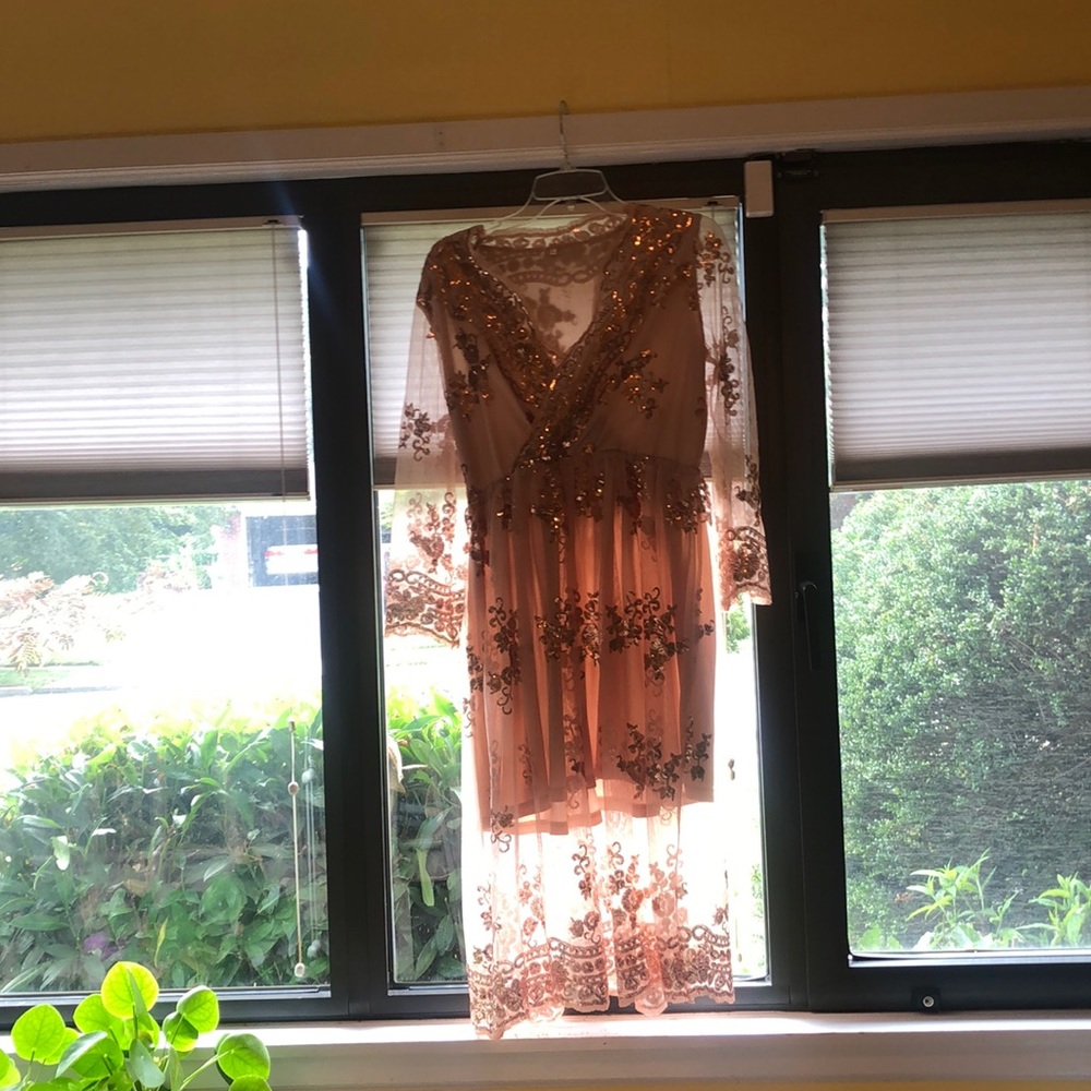 Rose gold dress